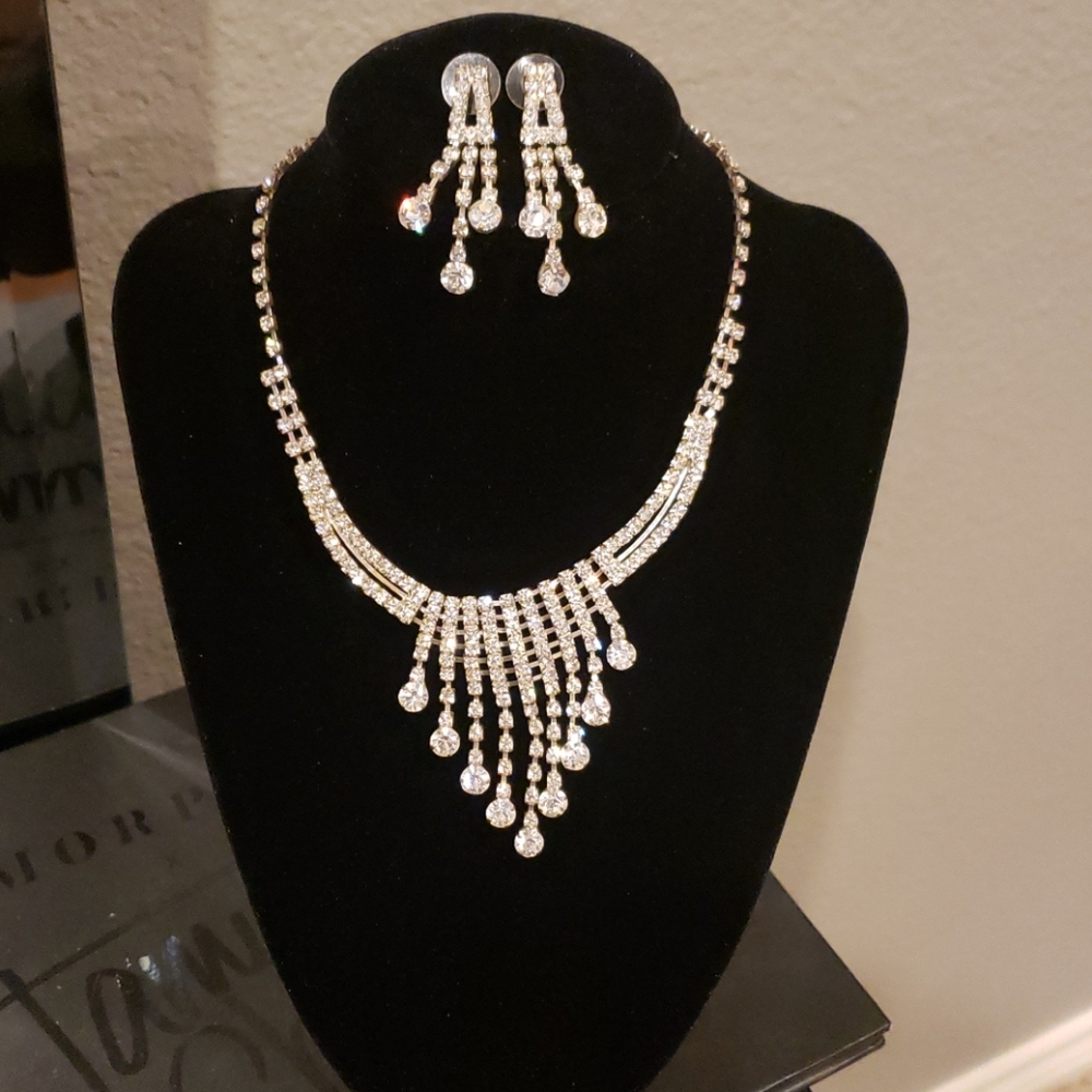 Necklace with matching earrings